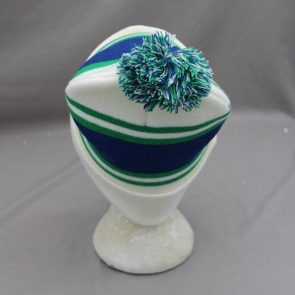 Abbotsford Cancuks Toque - Team Logo on White - Adult Stretch Fit - Picture 6 of 7